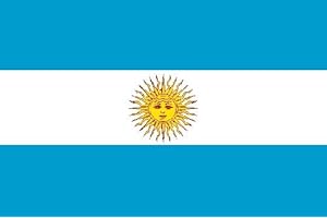 SUPER STICKER Lote 2 ud - Pegatina vinilo impreso para coche, pared, puerta, nevera, carpeta, etc. Bandera de argentina