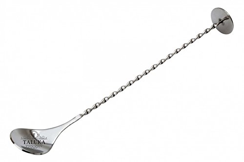 Taluka Stainless Steel Bar Spoon, Bar Spoons, Twist-Neck, Barware Mixing Spoon