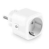 KEXIN Prise Connectée Intelligente Compatible avec Android iOS Amazon Alexa Google Assistant IFTTT, Mini Prise WiFi Compacte Contrôle à Distance Par APP, Aucun Hub Requis