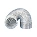 Gaine aluminium pour extracteur et aérateur d'air Ø 100 mm x 3 m ventilation conduit