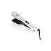 Ocathnon Hair Straightening Rotating Hair Brush Straightener Ceramic Steam Brush With Flat Iron LCD Display with Removable Water Reservoir-White
