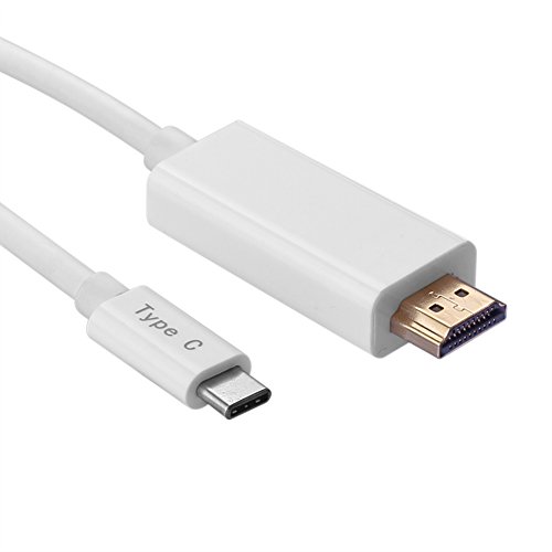 SIENOC Ultra HD 4K USB 3.1 Type C (USB-C) auf HDMI 1.4 Kabel 1,8M Weiß