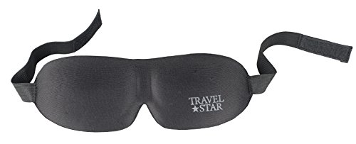 travelstar: Premium-Schlafmaske für Damen/Herren, größenverstellbar, ultraweich, extrem leicht, innovativ und hochwertig, schwarz (TS-K-2000) - 6