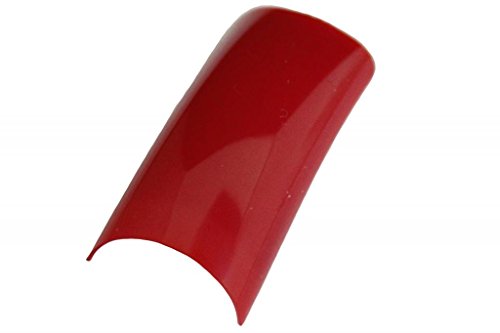 Effect Beauty Red Coloured Nail Tips - Pack of 100