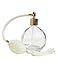 Classic Clear Glass Empty Refillable 78ml Perfume Bottle with Ivory Tassel Spray Atomizer. Filling Funnel & Gift Box Included (GF)