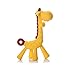 Produktbild Dearmy Baby Giraffe Beißring Spielzeug, Zahnen Schnuller Kauen Ringe zum Babys Säugling Kleinkind, Weich Silikon, BPA-frei, Natürlich Bio Ausbildung Zähne Griff Zähne Beruhigend Gummi Massagegerät Oral Hygiene (Gelb)