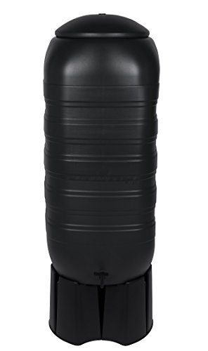 XXL Regentonne aus Kunststoff mit 250 Liter Volumen inklusive Stand, Füllautomat und Hahn! In schlankem Format und dezenter Optik in - 7