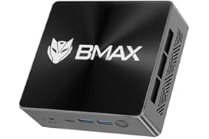 ‎BMAX BMAX Mini PC Intel Core i5-12600H(12C/16T,bis zu 4.5GHz) 24GB LPDDR5 512GB NVMe SSD Wi11 Pro|Micro Desktop Computer Triple Displays| Type-C,HDMI 2.1,USB 3.2,BT5.0,Wi-Fi 5 B8Plus Mini Gaming-PC