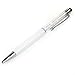 Price comparison product image QUALITY 2-in-1 Capacitive Touchscreen Stylus and Ballpoint Pen with Swarovski Crystals. FREE REFILL (WHITE)
