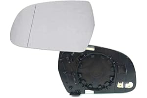 ALKAR HZ-DESIGN Spiegelglas für Außenspiegel Glas links Asphärisch kompatibel mit Audi A3 8P A4 8K A5 8T