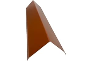 HANDEL HOFFMANN Firstblech 2 m lang Aluminium farbig 0,8 mm (klein, Rot)