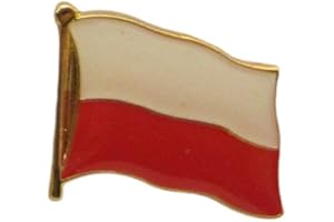 Buddel-Bini Versand Pin Badge Flag Poland National Flag Pin Badge Button Flag Clip Pin Badge