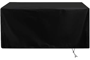 ZOEGNEER Funda de tela Oxford 420D para cortacésped robótico, ofrece protección a prueba de polvo, impermeable y protector solar (78 x 56 x 36 cm, negro)