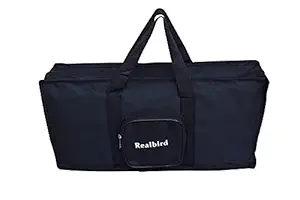 Realbird Black Keyboard bag for 32 Keys Compatible with Casio SA-46, SA-47 and SA-48, Size- 50 x 26 x 11 Cm