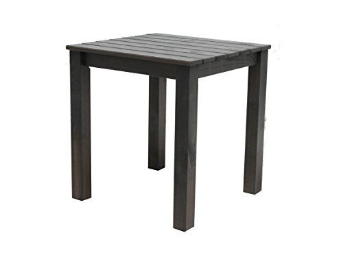 Ambientehome90470 Solid Wood Dining Table/Brown/mole gray Stranda, 67 x 67 x 72.5 cm