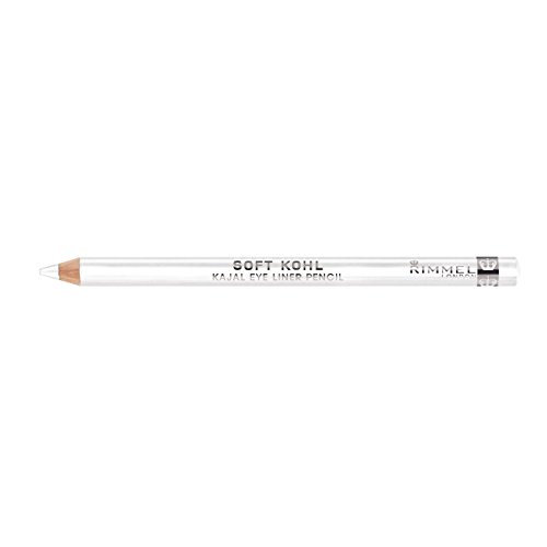 Rimmel London Soft Khol Eye Pencil, Pure White - 1.2 g (Pack of 3)