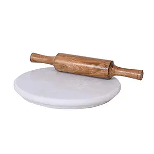 Duodeno Marble Roti Maker 10 Inchs with Wooden Belan