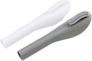 MAXQUU 1 entonnoir de remplissage d'huile avec 1 brosse, entonnoir à longue tige pour huile de voiture, idéal pour huile lubrifiante, huile moteur, eau, diesel, kérosène, etc.