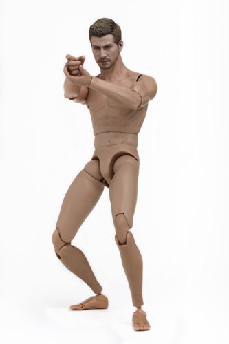 Hot Toys TrueType - 1/6 Scale Action Figure Body: New Generation - Caucasian Male (Muscular Body Version) (Fashion Doll)