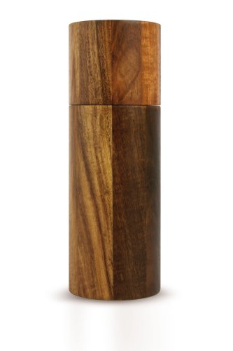 Ad Hoc MP75 Pfeffer- oder Salzmühle ACACIA gross, Akazienholz natur, Ceramic Mahlwerk, D: 6 cm, Höhe 17 cm
