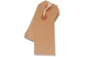 Q CONNECT, QUICK PACK SUPPLIES LTD 1000 Pack - 120 x 60mm Brown Buff Strung Tags 977300