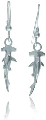 Rose LedburySterling Silver Hammerhead Shark Earrings, Hallmarked, Gift Boxed, made in the UK.