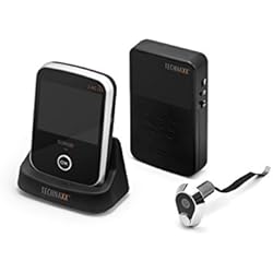 Technaxx Judas sans fil TX-75, Judas numérique avec caméra intégrée et moniteur avec écran 3,5"