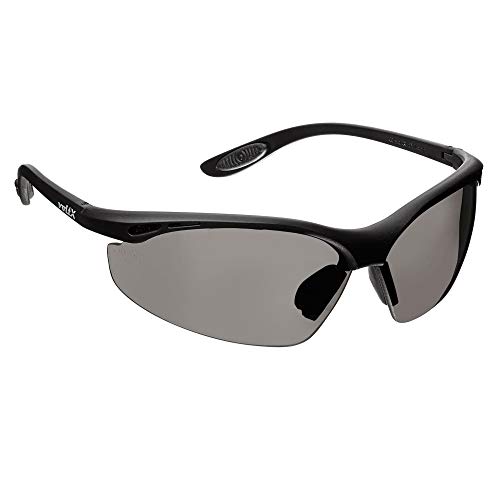 voltX 'CONSTRUCTOR' Gafas de Seguridad que cumplen con la certificación CE EN166F / Gafas para Ciclismo (AHUMADO/GRIS - sin dioptría) incluye cuerda de seguridad - Reading Safety Glasses