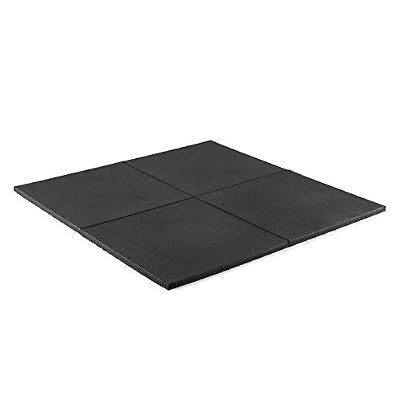 Capital Sports RUB20 Set de 4 tapis de sol 50x50 cm • Tapis de 2 cm d'épaisseur pour une protection optimale du sol • En caoutchouc plein vulcanisé • Surfaces supérieure et inférieure antidérapantes • Entretien facile • Structure poreuse