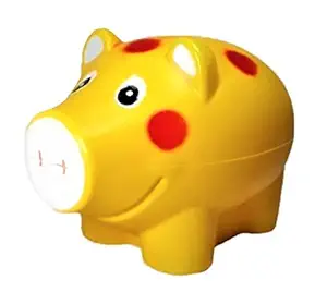 JOY STORIES Piggy Bank for Kids, Money Saving Bank, Coin Holder, Coin Box Girls & Boys (Yellow)