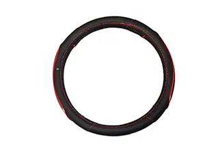 NIKAVI Gloss Car Steering Cover (RED)