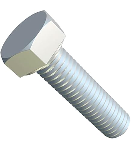 AERZETIX C47350 50 stuks bouten M 10 x 30, zeskantkop, 10 x 30 mm, DIN 933, klasse 8,8, verzinkt staal, doe-het-zelf, montagegereedschap/hardware