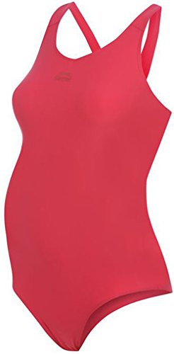 Ladies Maternity Smimsuit Swimming Costume Pregnancy Swimwear (12 (M), Dark Pink)