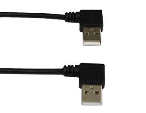 USB 2.0 Verlängerung cable-cerrxian 22,9 cm Mini USB-Kabel Combo Mini USB Winkel rechts und links Winkel Stecker auf USB Typ A 2.0 rechten Winkel männlich Daten und Ladekabel (1 Paar & # xff09; - 5