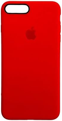 iPhone 7/8 Silicone Original Case, Slim Smooth Premium Durable Soft TPU Rubber Silicone Gel back Case Cover for iPhone 7/8 (5.5 Inch) (Red)