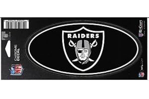 Wincraft NFL Oakland Raiders WCR07555014 - Decalcomania cromata, 7,6 x 17,8 cm