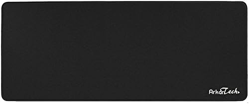 Gaming Mouse Mat Pad Thick ArkarTech Stitched Edges Textured Surface Anti-slip Rubber Base [800 x 400 x 3 mm] Laser &amp; Optical Mouse Compatible