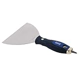 Der Schraub-Spachtel von Knauf ist ein Universal-Helfer für die Renovierung: Er verfügt sowohl über eine breite Spachtel-Klinge als auch über einen Kreuz-Schlitz Bit zum Eindrehen von Schrauben.