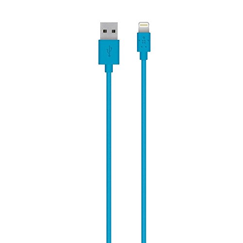 Belkin MIXIT - Cable de Lightning a USB con certificación MFi para iPhone  11, 11 Pro, 11 Pro Max, XS, XS MAX, XR, X, 8/8 Plus y Otros (1,2 Metros), Azul