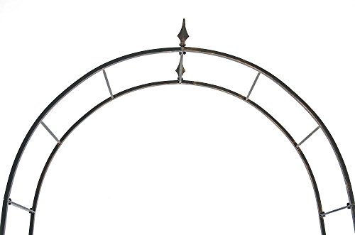 CLP Metall-Rosenbogen COTTAGE, Eisen pulverbeschichtet, Höhe 240 cm, Breite 137 cm, Tiefe 36 cm bronze - 4