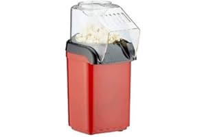 ‎POSTEN ANKER Posten Anker Popcornmaschine, Heißluft, öl- und fettfrei, 1200 Watt, Popcorn Party Popper Rot und Weiß
