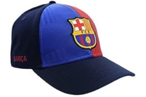 Fútbol Club Barcelona Barça Cross Blaugana Kinder Cap - Lizenzprodukt 100 % Polyester, Kindergröße S/M verstellbar, blau, S