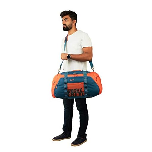 Skybags Polyester Solid Pattern Hustle Duffle Bag 55 (Orange, Small), 33 Cm,W-33 Cm - Image 6