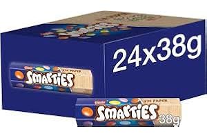 KIDZBUZZ Smarties Tube MIlk Chocolate Gems Nestle Smarties Tubes (24)