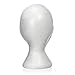 Mannequin head - SODIAL(R) 27.5 x 52cm Dummy / mannequin head Female Foam(Polystyrene) Exhibitor for cap, headphones, hair accessories and wigs Woman Mannequin Foam