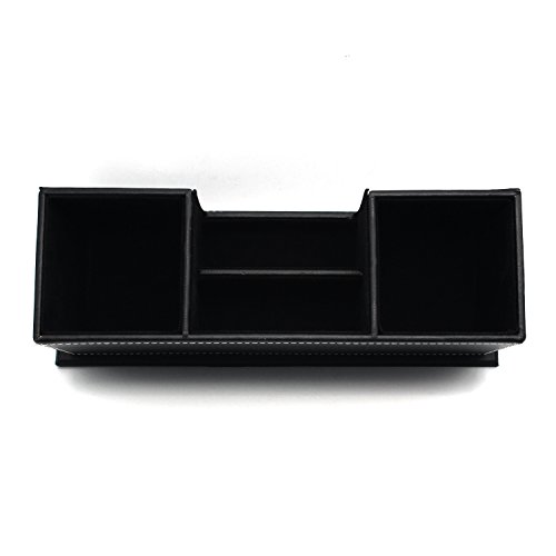 Fiimi - Estuche organizador multifunci  n de piel para escritorio  almacenamiento para m  vil y material de oficina