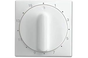 Busch-Jaeger 1770-914-103 Zentralscheibe mit Drehknopf und Aufdruck, Busch-balance Si, alpinweiß (2CKA001753A0263)