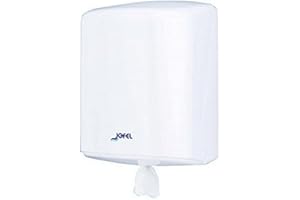 Jofel - Distributeur de rouleaux de papier, mèche continue jusqu'à 205mm, rouleau spécial pour distribution centrale, hygiène maximale, boîtier ABS, Azure AG40000, blanc