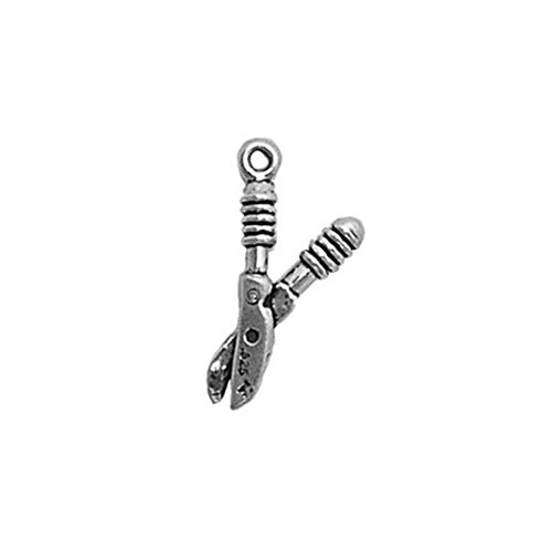 Preisvergleich Produktbild 925 Sterlingsilber-Charme Werkzeug Heckenscheren von Silber Einzelhandel