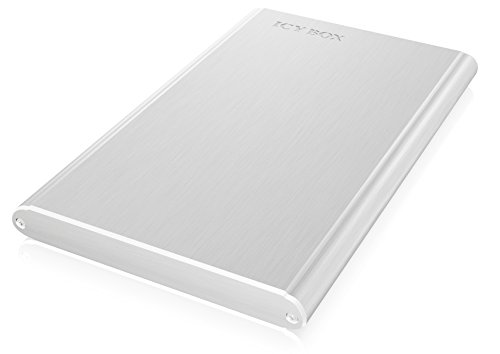 Icy Box IB-243U3 Externes Gehäuse für 2,5″ (6,35 cm) SATA HDD/SSD (Bauhöhe bis 7 mm) mit USB 3.0 Anschluss (UASP), SATA III, Aluminium, silber - 2